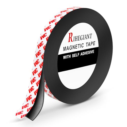 RIHEGIANT 3M magnetband selbstklebend - Flexibel magnetband mit selbstklebender Rückseite Vielseitig einsetzbar magnetleiste Frei zuschneidbar magnetstreifen Breite 30mm, Dicke 1,5mm, Länge 10m von RIHEGIANT