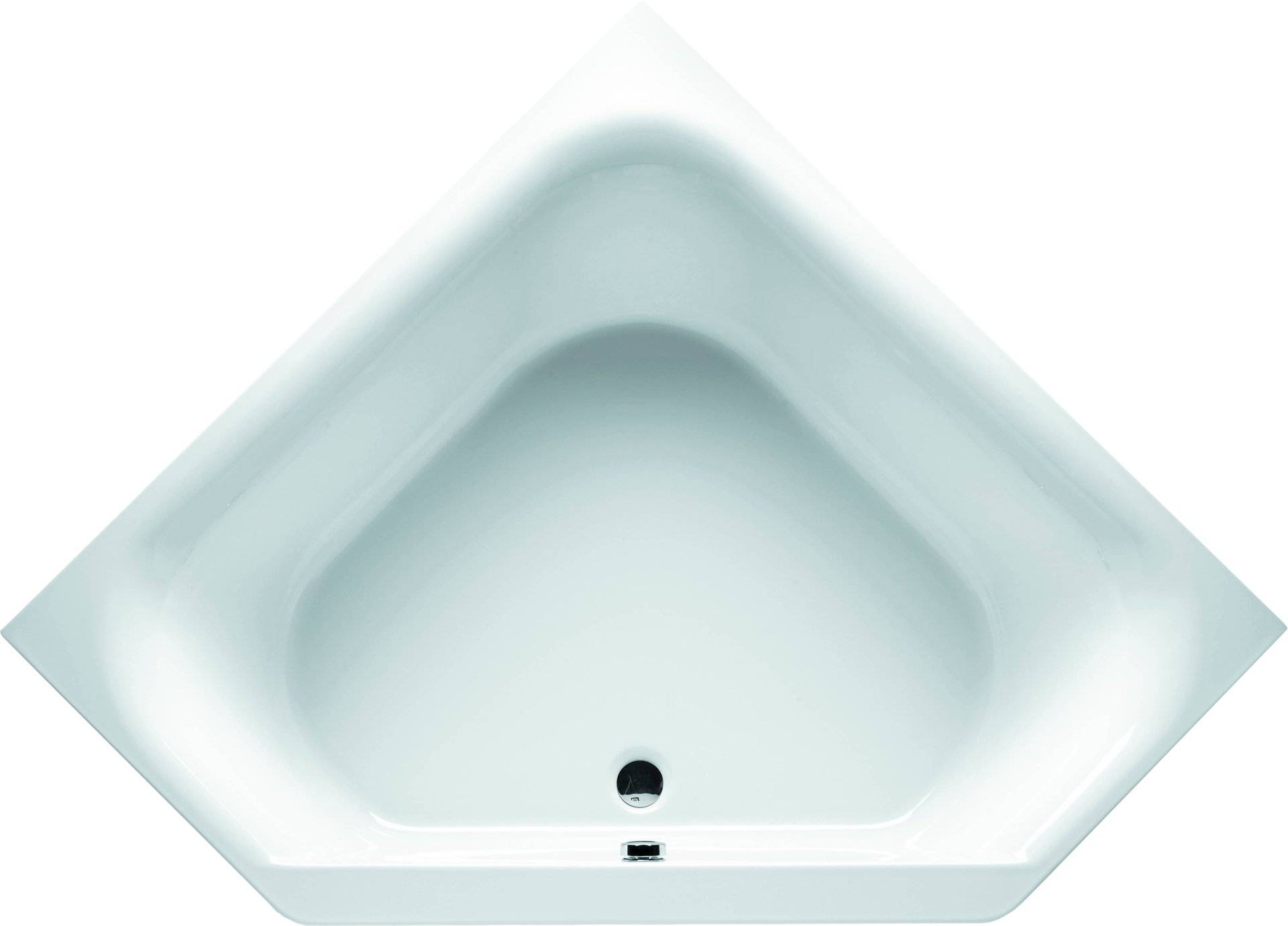 RIHO Austin Eck-Badewanne, Einbau, 2-Sitzer, 145x145x48cm, 270 Liter, weiß, B005001005 von RIHO