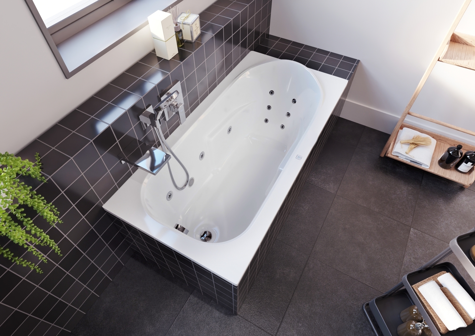 RIHO Columbia Rechteck-Badewanne, mit flow-System, 1-Sitzer, Version links, weiß, B001006005 RIHO Columbia Rechteck-Badewanne, mit flow-System, 1-Sitzer, Version links, weiß, B001006005 von RIHO