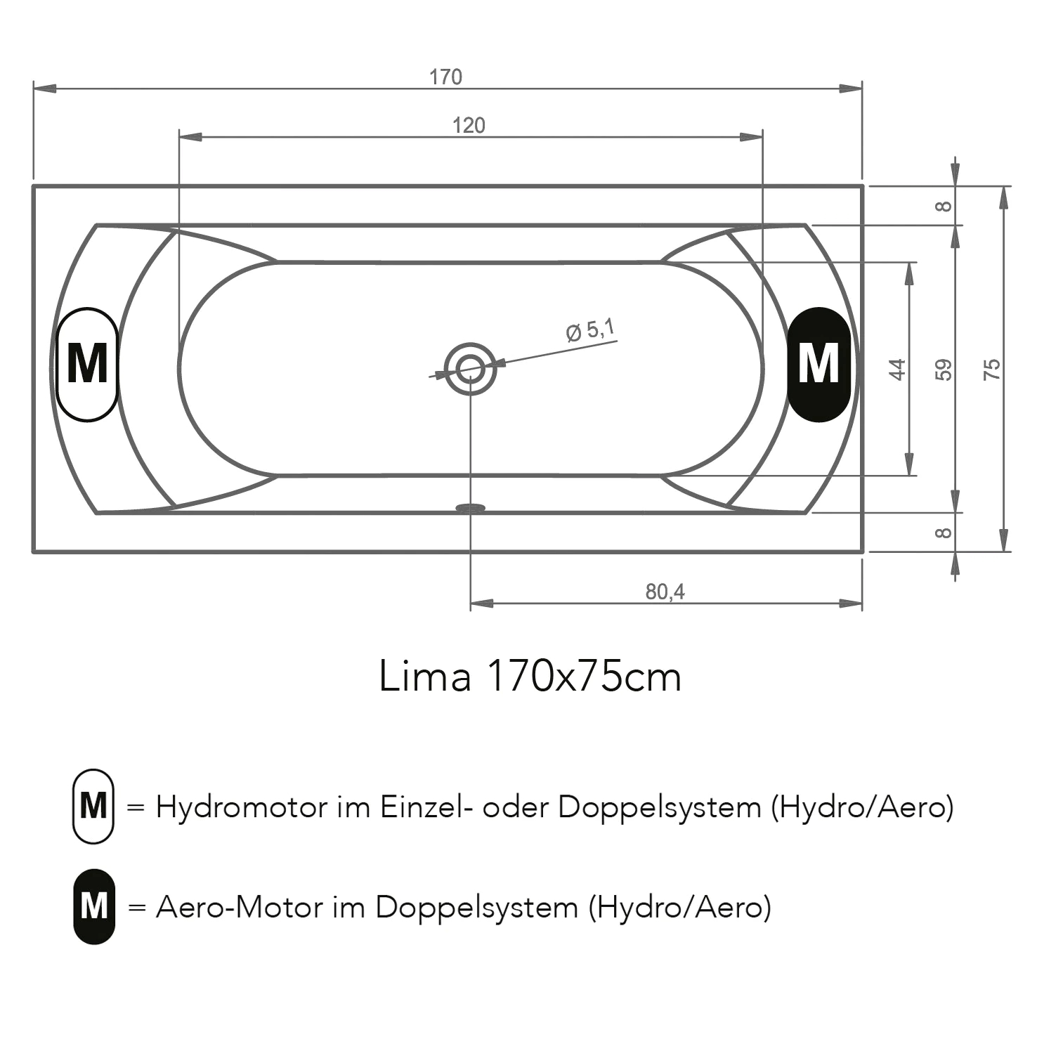RIHO Lima Easypool 3.1 Rechteck-Badewanne, Touchbedienung, Einbau, 2-Sitzer, weiß, B051004005 RIHO Lima Easypool 3.1 Rechteck-Badewanne, Touchbedienung, Einbau, 2-Sitzer, weiß, B051004005 von RIHO