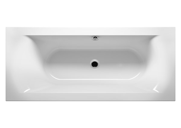 RIHO Lima Rechteck-Badewanne, Einbau, 2-Sitzer, weiß, B0, Ausführung: 180x80x49cm, Nutzinhalt: 195 Liter von RIHO