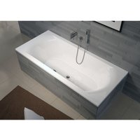 RIHO Lima Rechteck-Badewanne, Einbau, 2-Sitzer, weiß glänzend, von RIHO