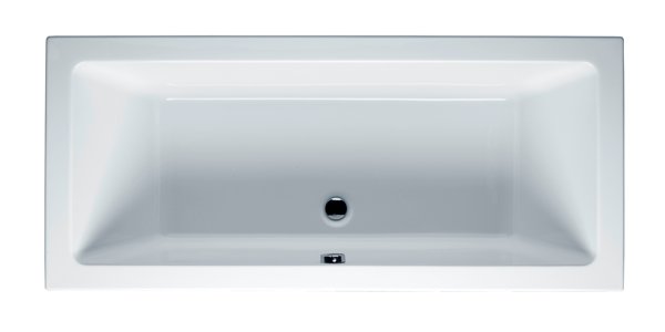 RIHO Lusso Rechteck-Badewanne, Einbau, 2-Sitzer, weiß, B0, Ausführung: 190x90x47,5cm, Nutzinhalt: 290 Liter von RIHO