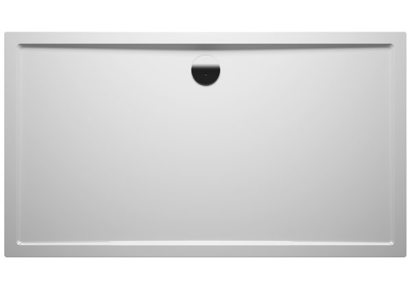 RIHO Sion Rechteck-Duschwanne, weiß glänzend, Ablauf 90mm, ohne Füße und Schürze, D0030, Ausführung: 1500x900x45/25mm von RIHO