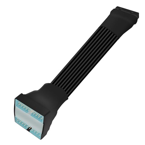 RIIEYOCA Motherboard USB 3.0 Header Splitter Verlängerungskabel, 19-Pin/20-Pin 1 Female zu 2 Male Splitter Internes DIY Kabel (15cm/5.8 in) von RIIEYOCA