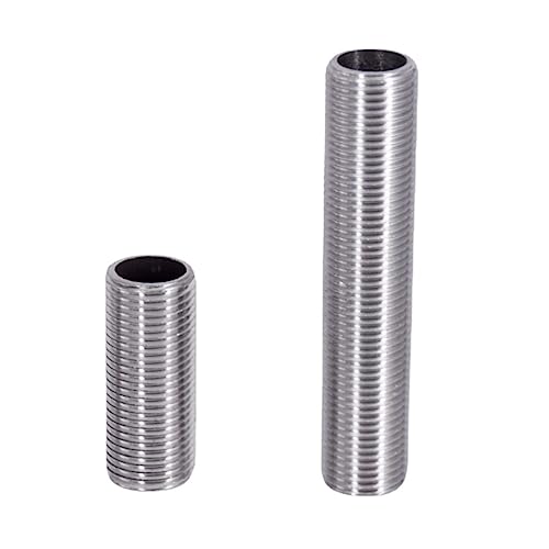 1/4 Zoll 3/8 Zoll 1/2 Zoll 3/4 Zoll 1quot; -2quot; BSPP-Außengewinde 30 40 50-150 mm 304 Edelstahl-Vollgewinde-Laufrohrverschraubung Wassertank-Länge x BSPP-Außengewinde, 150 mm, 3/8 Zoll von RIJPEX