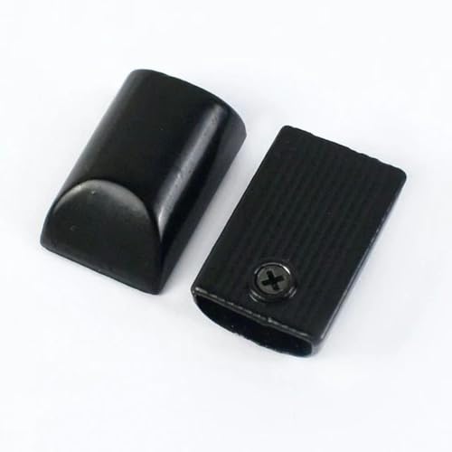 RIJPEX 10/20/40 Stück 9 mm Tasche Metall Dekoration Endclip Schnalle Seil Kordel Stopper Handtaschengurt Schwanzverschluss DIY Hardware Zubehör-9 mm-10 Stück-schwarz von RIJPEX