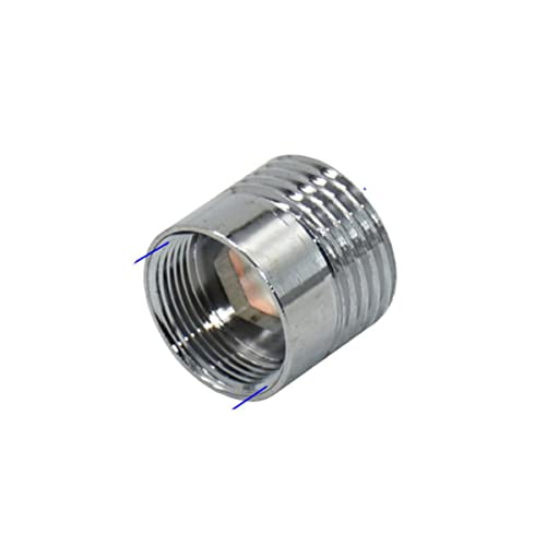 Silber 1/2" Auf M16 M18 M24 M28 männlich weiblich Gewindeanschluss Messing Wassersparhahn-Adapter für Badezimmer-Küchenarmaturen-M18 x 1I2 von RIJPEX