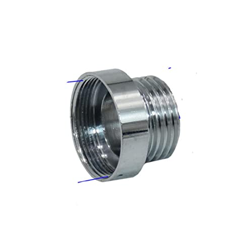 Silber 1/2" Auf M16 M18 M24 M28 männlich weiblich Gewindeanschluss Messing Wassersparhahn-Adapter für Badezimmer-Küchenarmaturen-M24 x 1I2 von RIJPEX