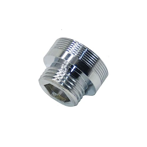 Silber M16 M18 M24 M28 auf 1/2 Außengewindeanschluss Messing Wasserhahn Bubbler Gewinde Kupferbeschläge 1 Stück-1I2 x M28 von RIJPEX