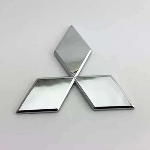 RIKCAT Auto Logo Emblem Badge für Mitsubishi Colt Z30 2004-2012, Frontklappe Kofferraum Heckklappen Logo Aufkleber Abzeichen-Zubehör Dekoratives ABS Auto Styling,Silver RIKCAT Auto Logo Emblem Badge für Mitsubishi Colt Z30 2004-2012, Frontklappe Kofferraum Heckklappen Logo Aufkleber Abzeichen-Zubehör Dekoratives ABS Auto Styling,Silver von RIKCAT