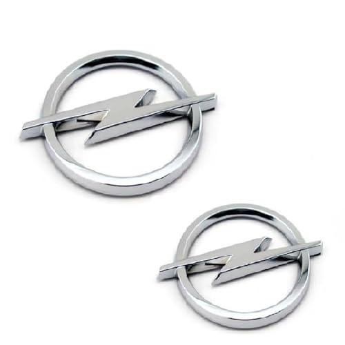 RIKCAT Auto Logo Emblem Badge für Opel Astra K 2015-2021, Frontklappe Kofferraum Heckklappen Logo Aufkleber Abzeichen-Zubehör Dekoratives ABS Auto Styling von RIKCAT
