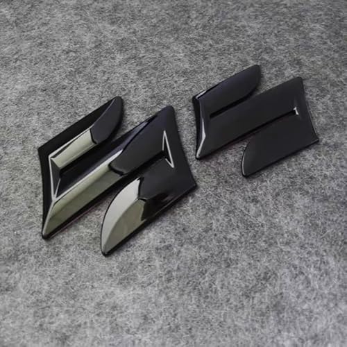 RIKCAT Auto Logo Emblem Badge für Suzuki Vitara 2014-2023, Frontklappe Kofferraum Heckklappen Logo Aufkleber Abzeichen-Zubehör Dekoratives ABS Auto Styling,Black von RIKCAT