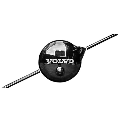 RIKCAT Auto Logo Emblem Badge für Volvo V90 2021-2024, Frontklappe Kofferraum Heckklappen Logo Aufkleber Abzeichen-Zubehör Dekoratives ABS Kompatibilität Auto Styling,H von RIKCAT