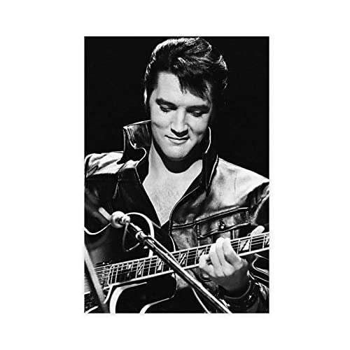 RIKCAT Elvis Presley 68 Comeback Spezial-Leinwand-Poster, Wandkunst, Dekordruck, Bild, Gemälde für Wohnzimmer, Schlafzimmer, Dekoration, ungerahmt, 60 x 90 cm von RIKCAT