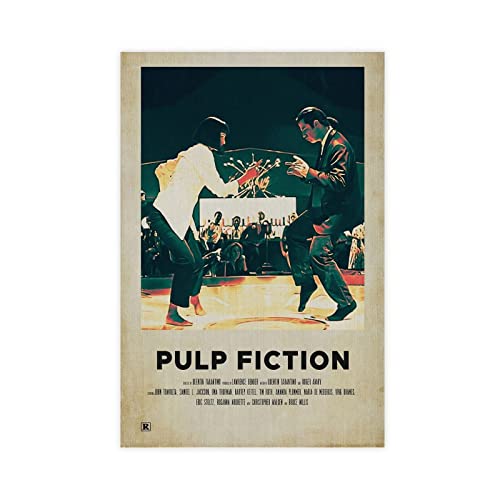 RIKCAT Filmposter Pulp Fiction (2) Leinwand Poster Schlafzimmer Dekor Sport Landschaft Büro Zimmer Dekor Geschenk ungerahmt 30 x 45 cm von RIKCAT