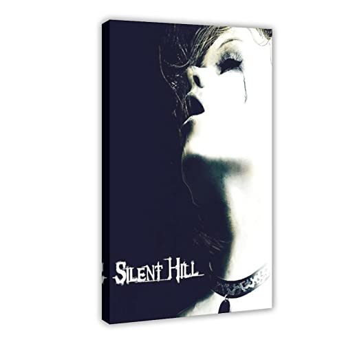 RIKCAT Filmposter Silent Hill Leinwand Poster Schlafzimmer Dekor Sport Landschaft Büro Zimmer Dekor Geschenk Rahmenstil 20 x 30 cm von RIKCAT
