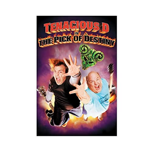 RIKCAT Filmposter Tenacious D in The Pick of Destiny auf Leinwand, Poster, Wandkunst, Dekor, Bild, Gemälde für Wohnzimmer, Schlafzimmer, Dekoration, ungerahmt, 30 x 45 cm von RIKCAT