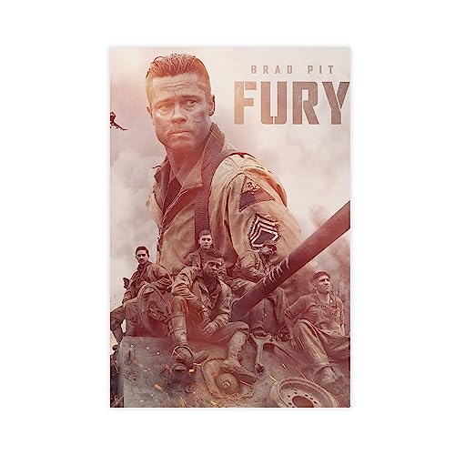 RIKCAT Fury Poster auf Leinwand, Schlafzimmer, Dekoration, Sport, Landschaft, Büro, Raumdekoration, Geschenk, ungerahmt, 30 x 45 cm von RIKCAT