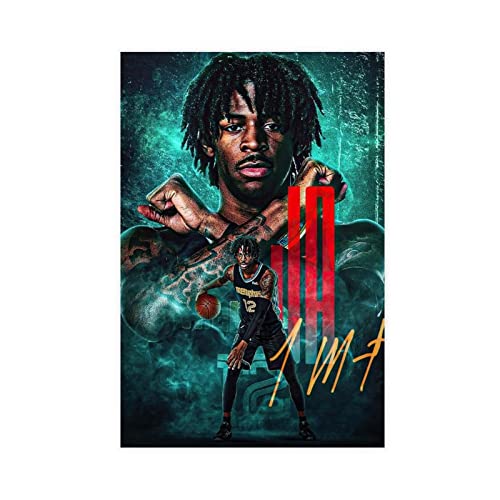 RIKCAT Ja Morant Poster Leinwand Poster Wandkunst Dekor Druck Bild Gemälde für Wohnzimmer Schlafzimmer Dekoration ungerahmt 60 x 90 cm von RIKCAT