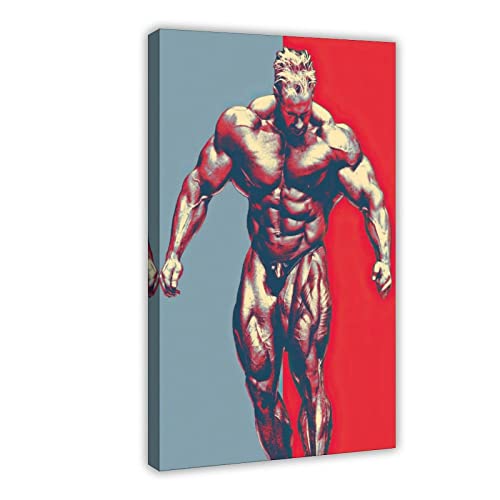 RIKCAT Jay Cutler Motivierendes Bodybuilding-Leinwand-Poster, Wandkunst, Dekordruck, Bild Gemälde für Wohnzimmer, Schlafzimmer, Dekoration, Rahmen-Stil, 20 x 30 cm von RIKCAT