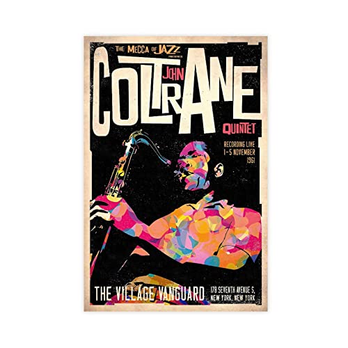 RIKCAT John Coltrane The Complete 1961 Village Vanguard Recordings Album Cover Leinwand Poster Schlafzimmer Dekor Sport Landschaft Büro Zimmer Dekor Geschenk ungerahmt 60 x 90 cm von RIKCAT