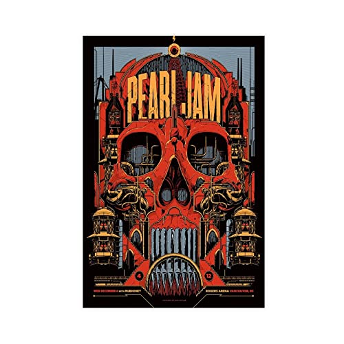 RIKCAT Pearl Jam Leinwand-Poster, Wandkunst, Dekordruck, Bild, Gemälde für Wohnzimmer, Schlafzimmer, Dekoration, ungerahmt, 20 x 30 cm von RIKCAT