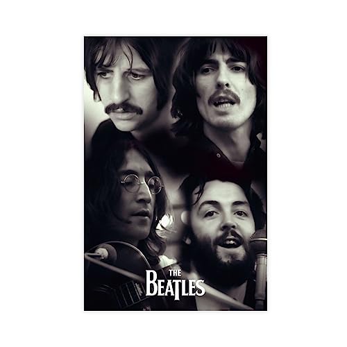 RIKCAT The Beatles 4 Leinwand-Poster, Schlafzimmer, Dekoration, Sport, Landschaft, Büro, Raumdekoration, Geschenk, ungerahmt, 30 x 45 cm von RIKCAT