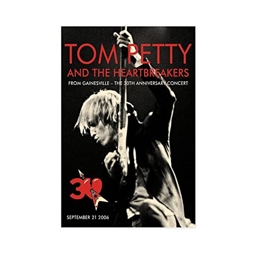 RIKCAT Tom Petty And The Heartbreakers Leinwand-Poster, Schlafzimmer, Dekoration, Sport, Landschaft, Büro, Raumdekoration, Geschenk, ungerahmt, 30 x 45 cm von RIKCAT