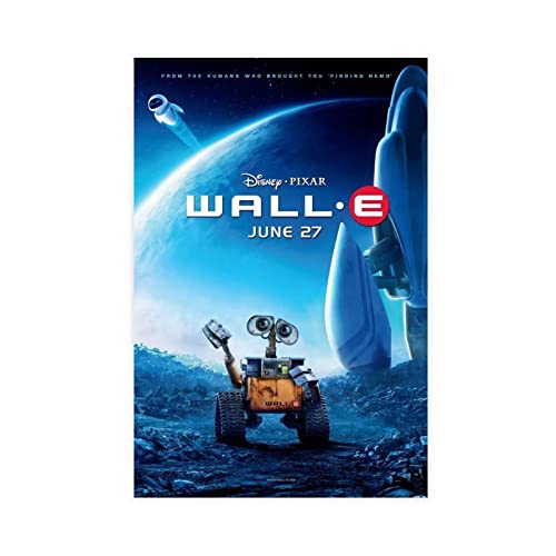 RIKCAT Wall-e Filmposter auf Leinwand, Poster, Wandkunst, Dekor, Bild, Gemälde für Wohnzimmer, Schlafzimmer, Dekoration, ungerahmt, 20 x 30 cm von RIKCAT