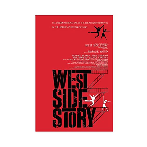 RIKCAT West Side Story-Poster auf Leinwand, Schlafzimmer, Dekoration, Sport, Landschaft, Büro, Raumdekoration, Geschenk, ungerahmt, 30 x 45 cm von RIKCAT