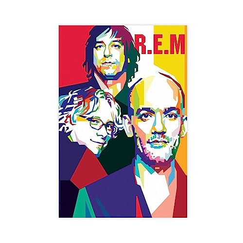 The Band R.E.M. Leinwand-Poster, Schlafzimmer, Dekoration, Sport, Landschaft, Büro, Raumdekoration, Geschenk, ungerahmt, 20 x 30 cm von RIKCAT