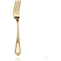 Tafelgabel - Mod. Floreale 585 Gold, 97G, 20.5cm, Made in Italy, Mit Echtheitszertifikat von RILEGJewellery