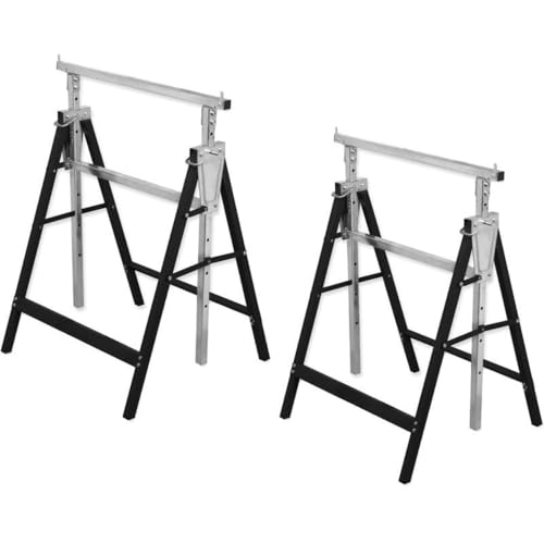 2 Stück Unterstellbock höhenverstellbar 200kg Tragfähigkeit Höhe 80-130cm von RILOOP