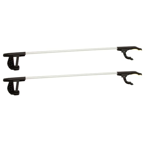 2 x Alu Greifer Müllzange Greifarm Greifzange Müllzange Müllsammler 76cm Magnet von RILOOP