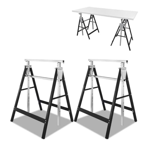 2x Gerüstbock Unterstellbock Klappbock Metallbock 7-fach höhenverstellbar Böcke 2x Gerüstbock Unterstellbock Klappbock Metallbock 7-fach höhenverstellbar Böcke von RILOOP