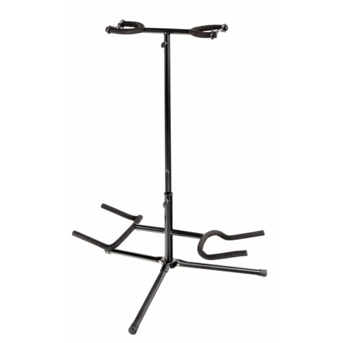 RILOOP 2-fach Akustik Gitarre Ständer Dual E-Gitarre Stativ Doppel Bass Gitarrenständer von RILOOP
