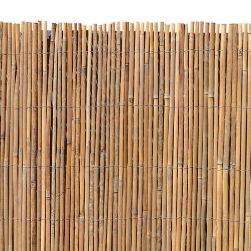 RILOOP Bambusmatte Sichtschutzzaun Sichtschutz Bambus Gartenzaun Natur Windschutz (4,150) von RILOOP