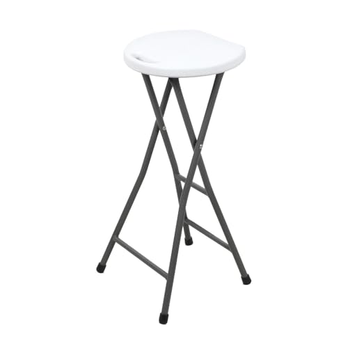 RILOOP Metall Klapp Bar Hocker für 100 kg - 70x27 cm - Küchen Tresen Gäste Falt Stuhl von RILOOP