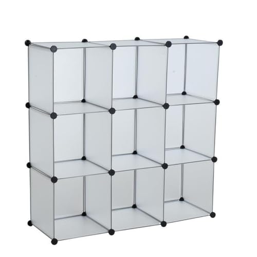RILOOP Regalsystem Würfelregal Steckregal 9 Fächer Stufenregal DIY Regal Kunststoff von RILOOP