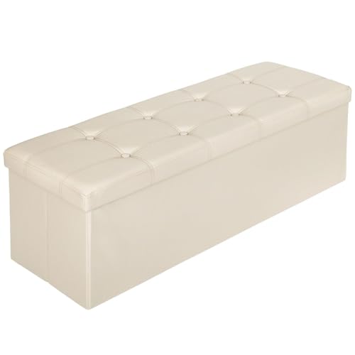 RILOOP Sitzhocker mit Stauraum Sitztruhe faltbar Aufbewahrungsbox 100kg belastbar von RILOOP