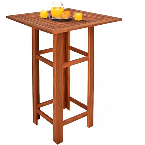 RILOOP Stehtisch Bartisch Holz Bistrotisch Gartentisch Partytisch Holzstehtisch Garten von RILOOP