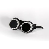 Schraubringbrille mit Schlauchgummipolster 50mm Glasdurchmesser, Gläser klar oder grün getönt din 4-6, Schutzbrille, Schweißschutzbrille von RIMAG