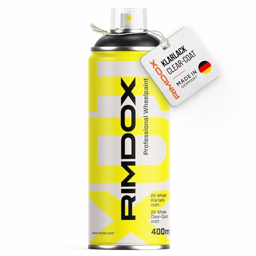 RIMDOX - Felgen Klarlack | 2K- High-Solid | 400 ml Spraydose | Klarlack matt | in OEM Profiqualität | 100% Made in Germany | transparent, wasserfest, benzinresistent RIMDOX - Felgen Klarlack | 2K- High-Solid | 400 ml Spraydose | Klarlack matt | in OEM Profiqualität | 100% Made in Germany | transparent, wasserfest, benzinresistent von RIMDOX
