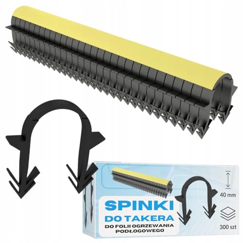 Rimex Tackernadeln für Fußbodenheizung 300 Stück Tackerclips 40 mm - Befestigungsclips, Heizrohr auf Dämmung, PP Kunststoff Rimex Tackernadeln für Fußbodenheizung 300 Stück Tackerclips 40 mm - Befestigungsclips, Heizrohr auf Dämmung, PP Kunststoff von RIMEX SKLEP INSTALATORA
