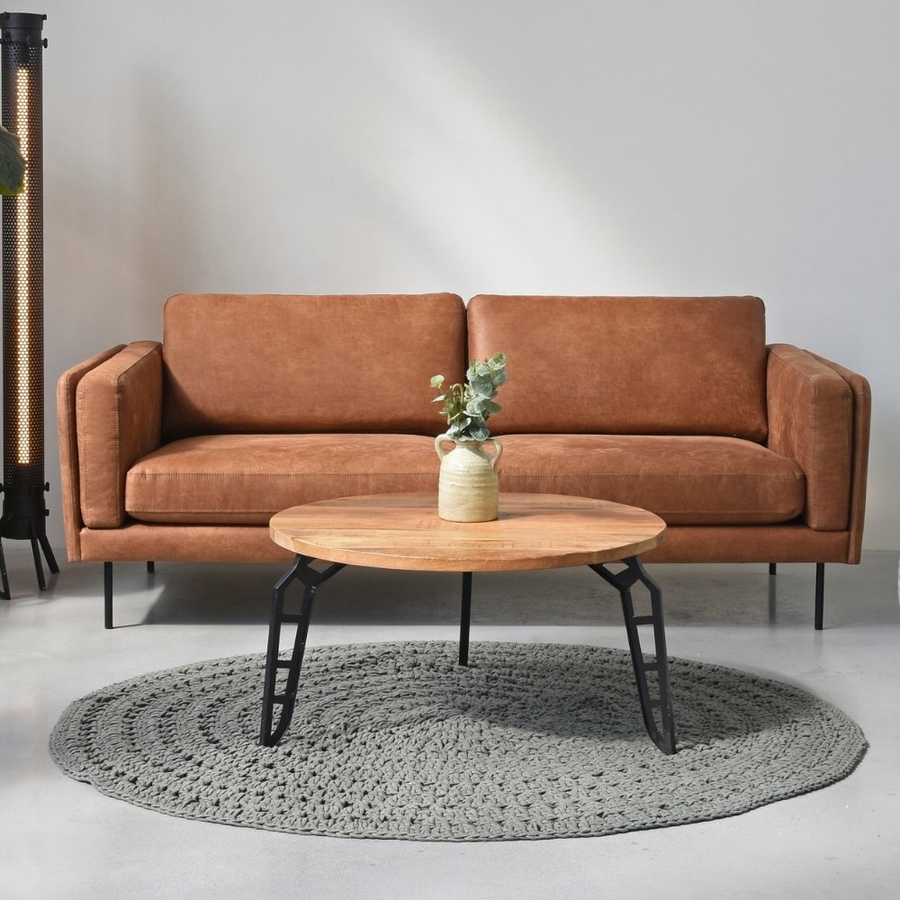 RINGO-Living Couchtisch Manju in Natur-dunkel aus Mangoholz 430x800mm von RINGO-Living