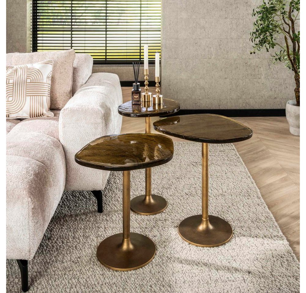 RINGO-Living Couchtisch RINGO-Living Beistelltisch Kahiau aus Glas in Gold RINGO-Living Couchtisch RINGO-Living Beistelltisch Kahiau aus Glas in Gold von RINGO-Living