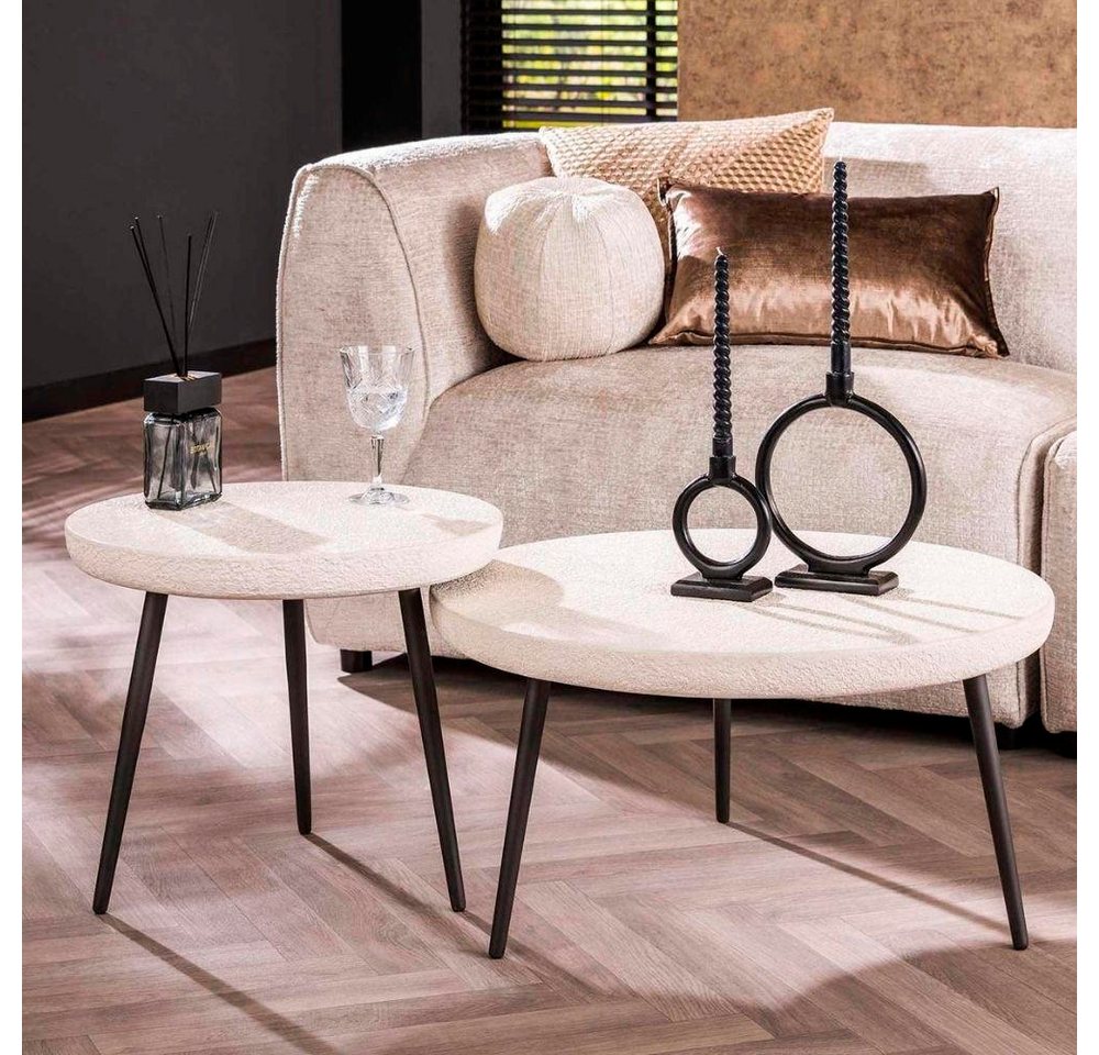 RINGO-Living Couchtisch RINGO-Living Couchtisch Elin in weißer Marmor-Komposit Optik 2er Set von RINGO-Living