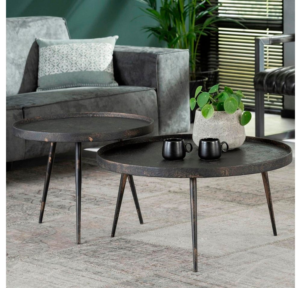 RINGO-Living Couchtisch RINGO-Living Massivholz Couchtisch Amba in Schwarz und Bronze 2er Set RINGO-Living Couchtisch RINGO-Living Massivholz Couchtisch Amba in Schwarz und Bronze 2er Set von RINGO-Living
