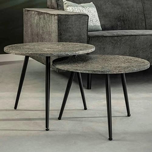 RINGO-Living Couchtisch Alaula in silbergrauer Metall Optik 2er Set RINGO-Living Couchtisch Alaula in silbergrauer Metall Optik 2er Set von RINGO-Living
